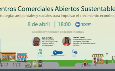 Inscribite al webinar de Centros Comerciales Abiertos Sustentables